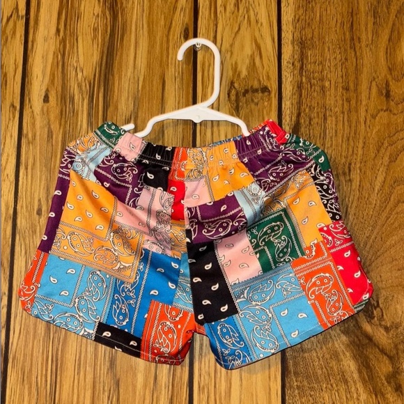 Colorful Patchwork Women's Shorts - Picture 1 of 1